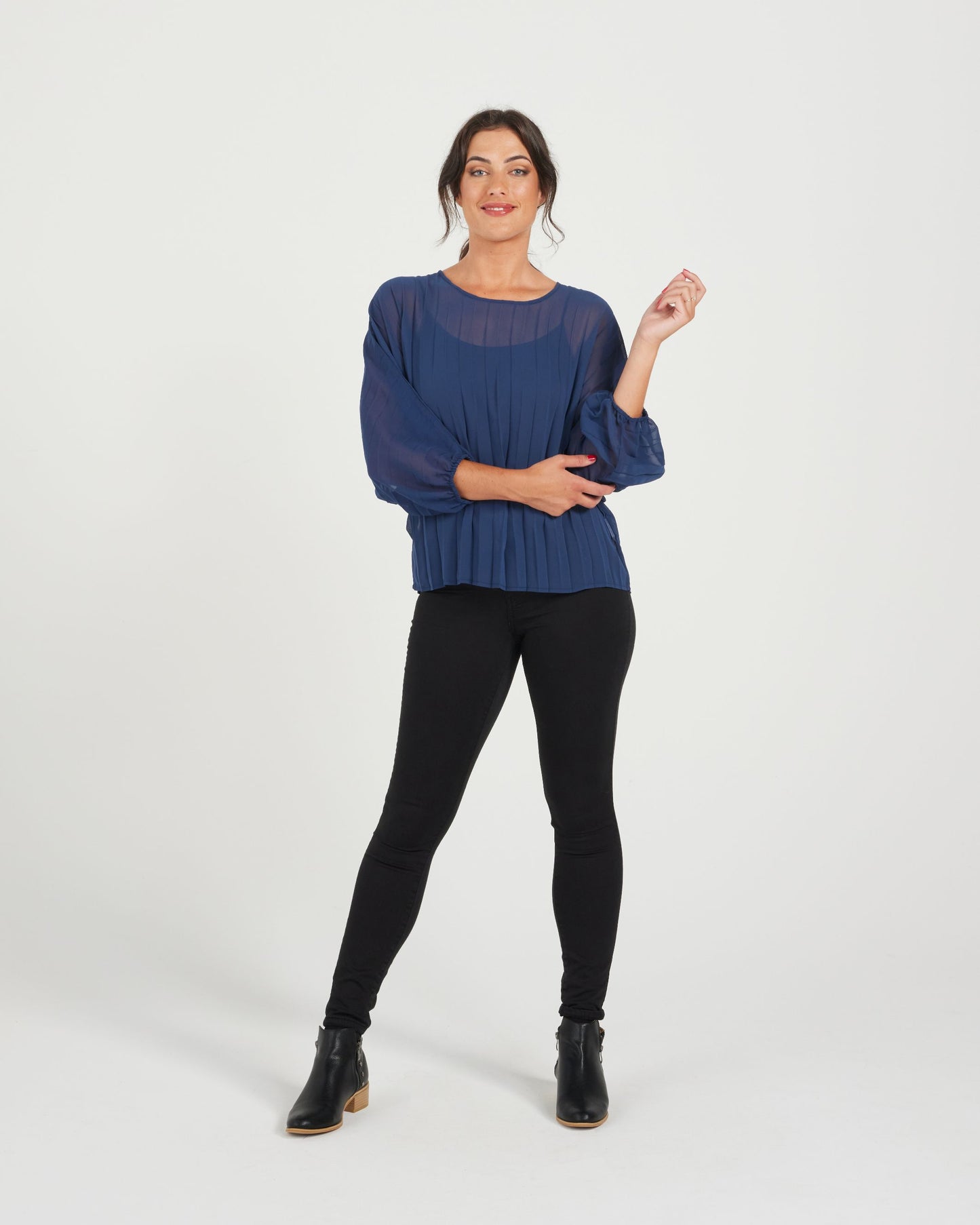 Aura Top - Navy