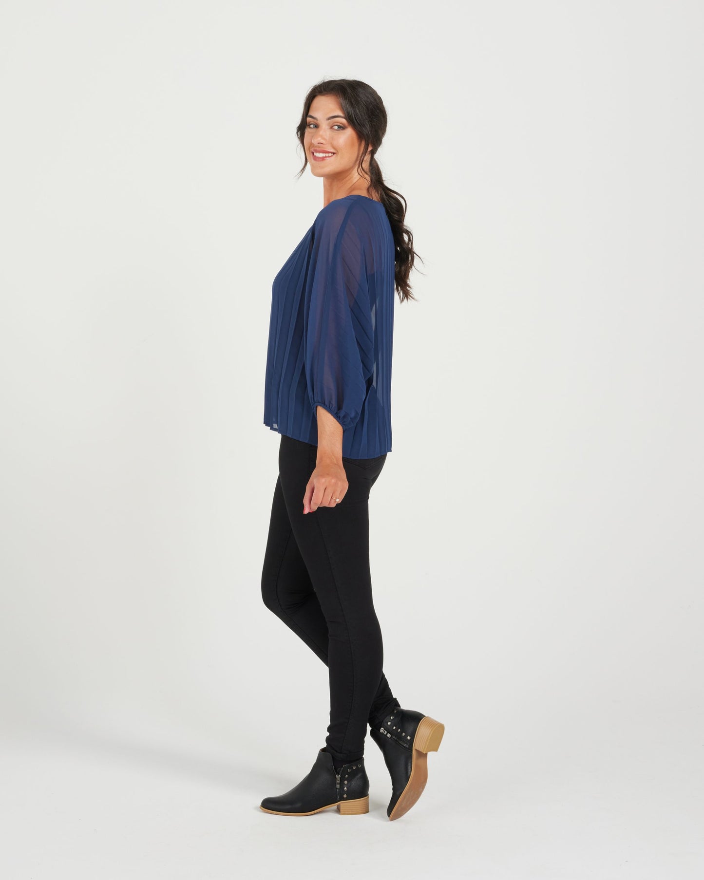 Aura Top - Navy