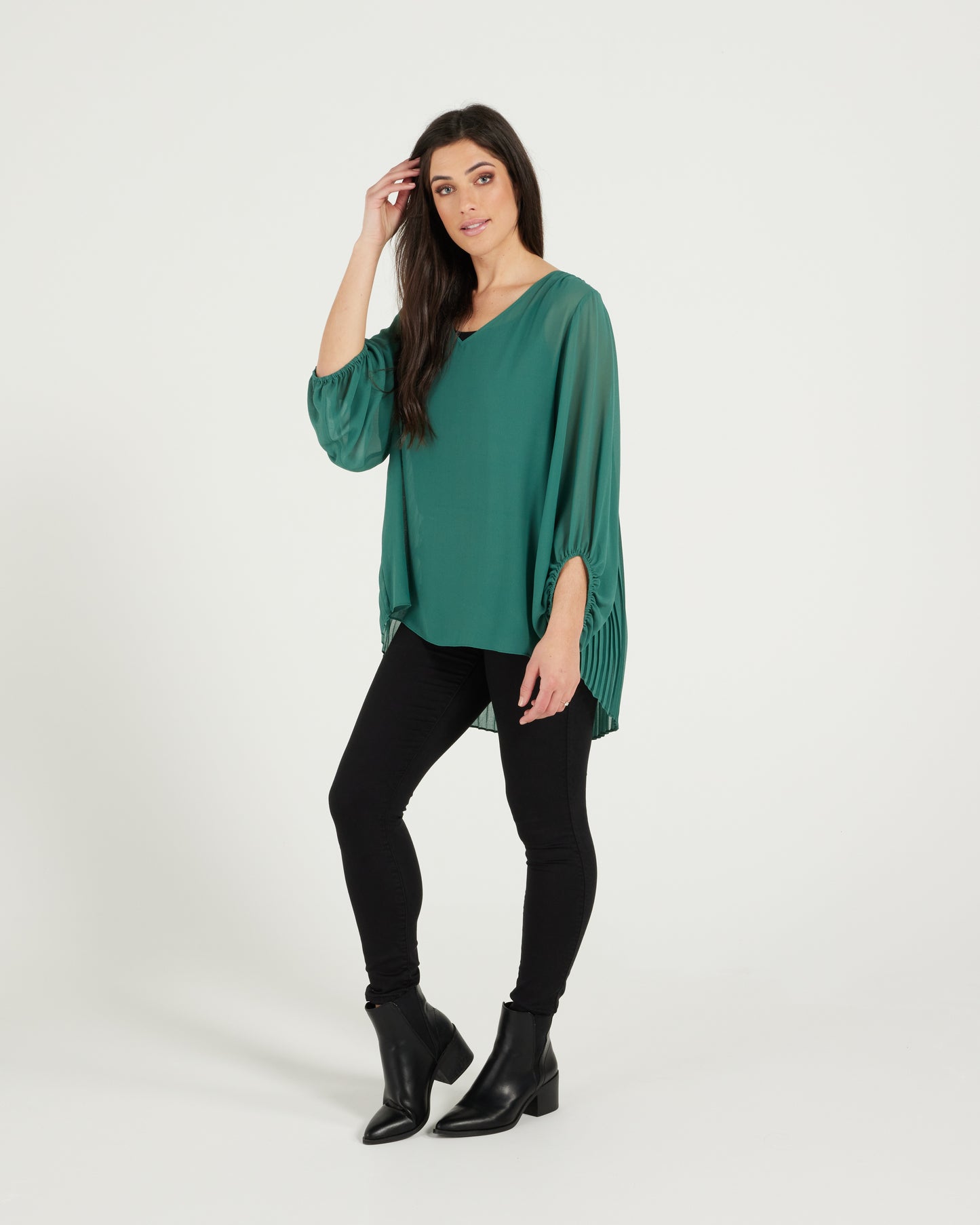 Maison Blouse - Dark Sage