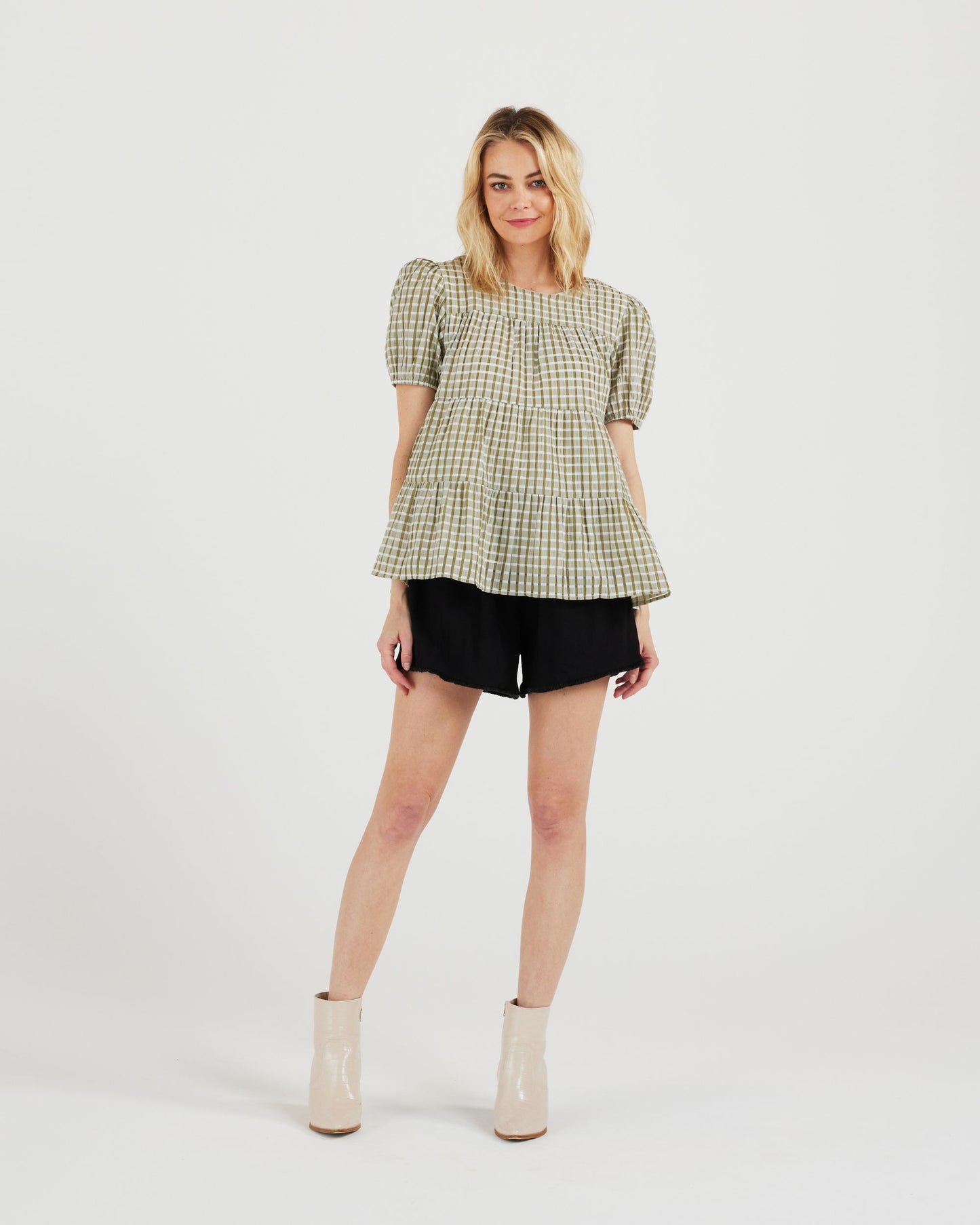 Sylvie Top (olive/white)