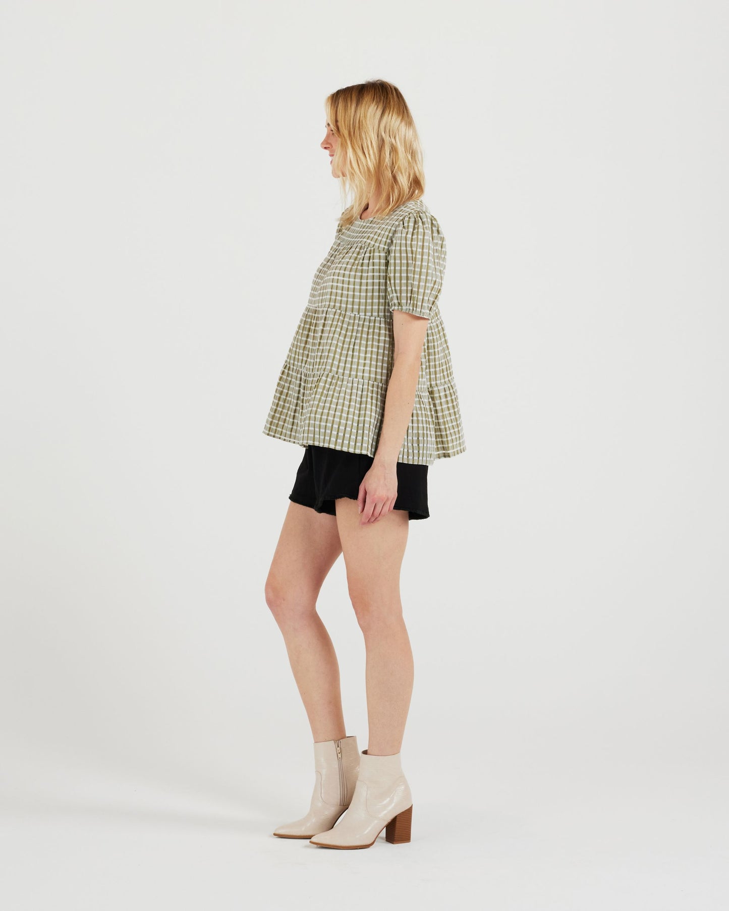 Sylvie Top (olive/white)