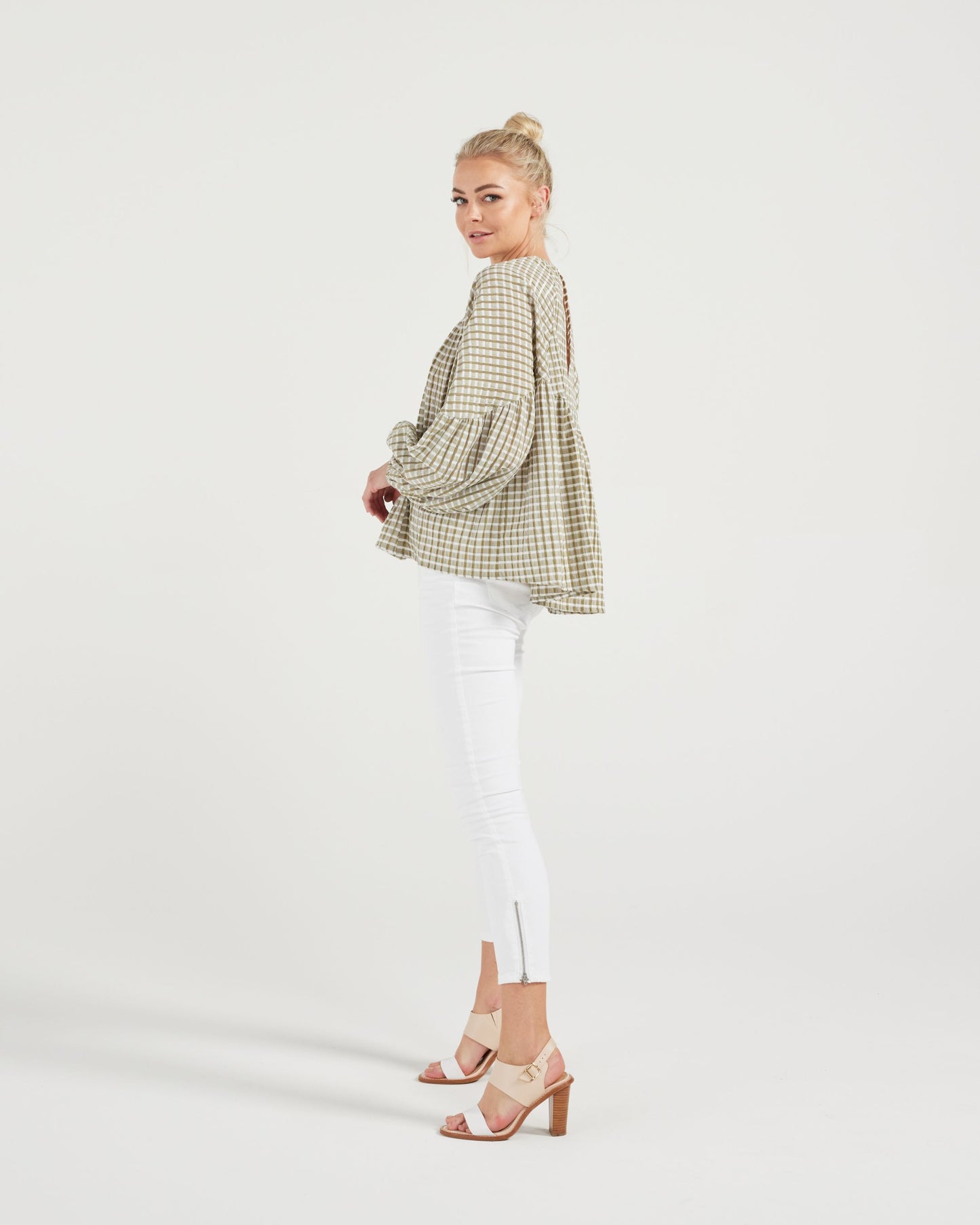 Quin Top (olive/white)