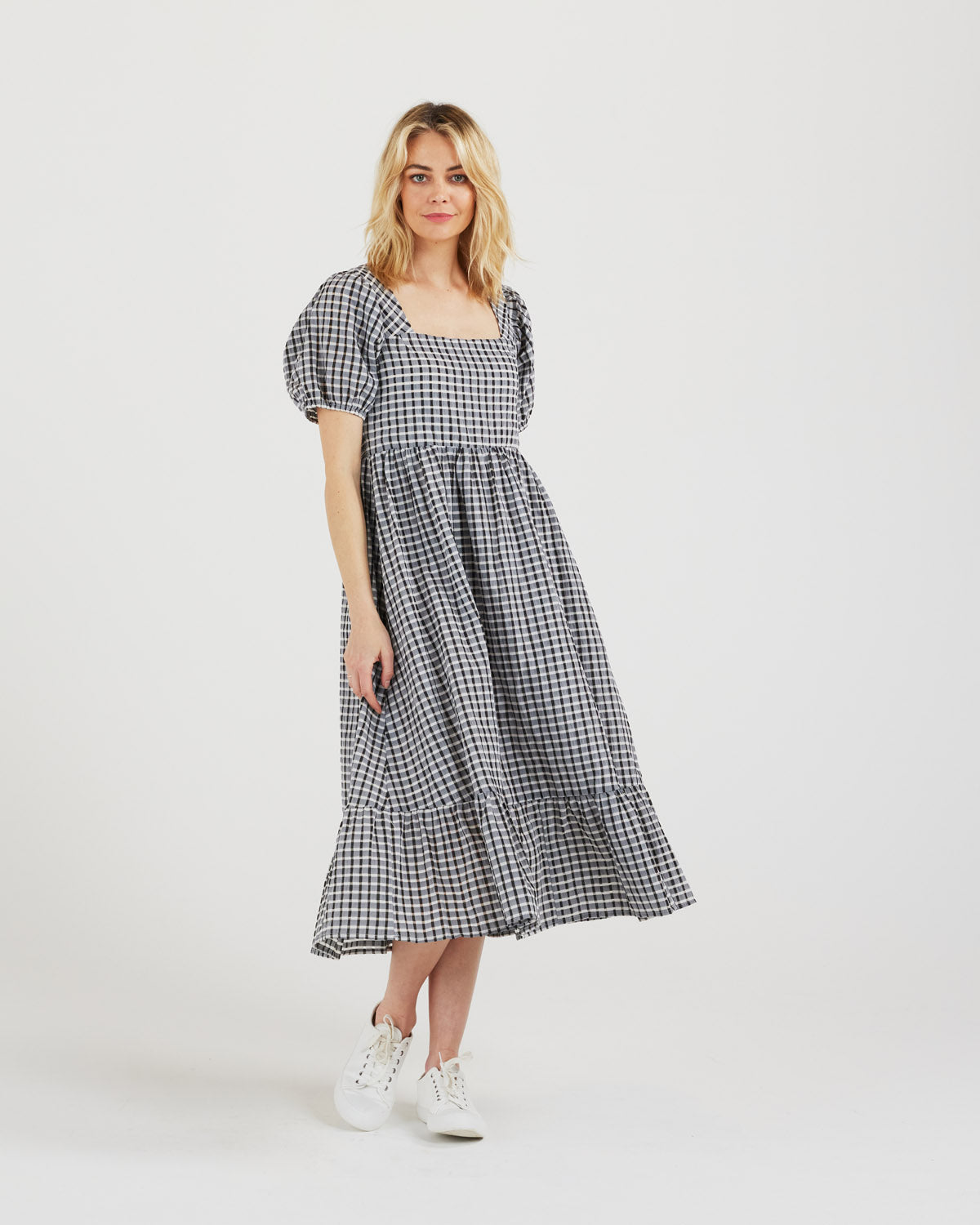 Gia Dress (black/white)