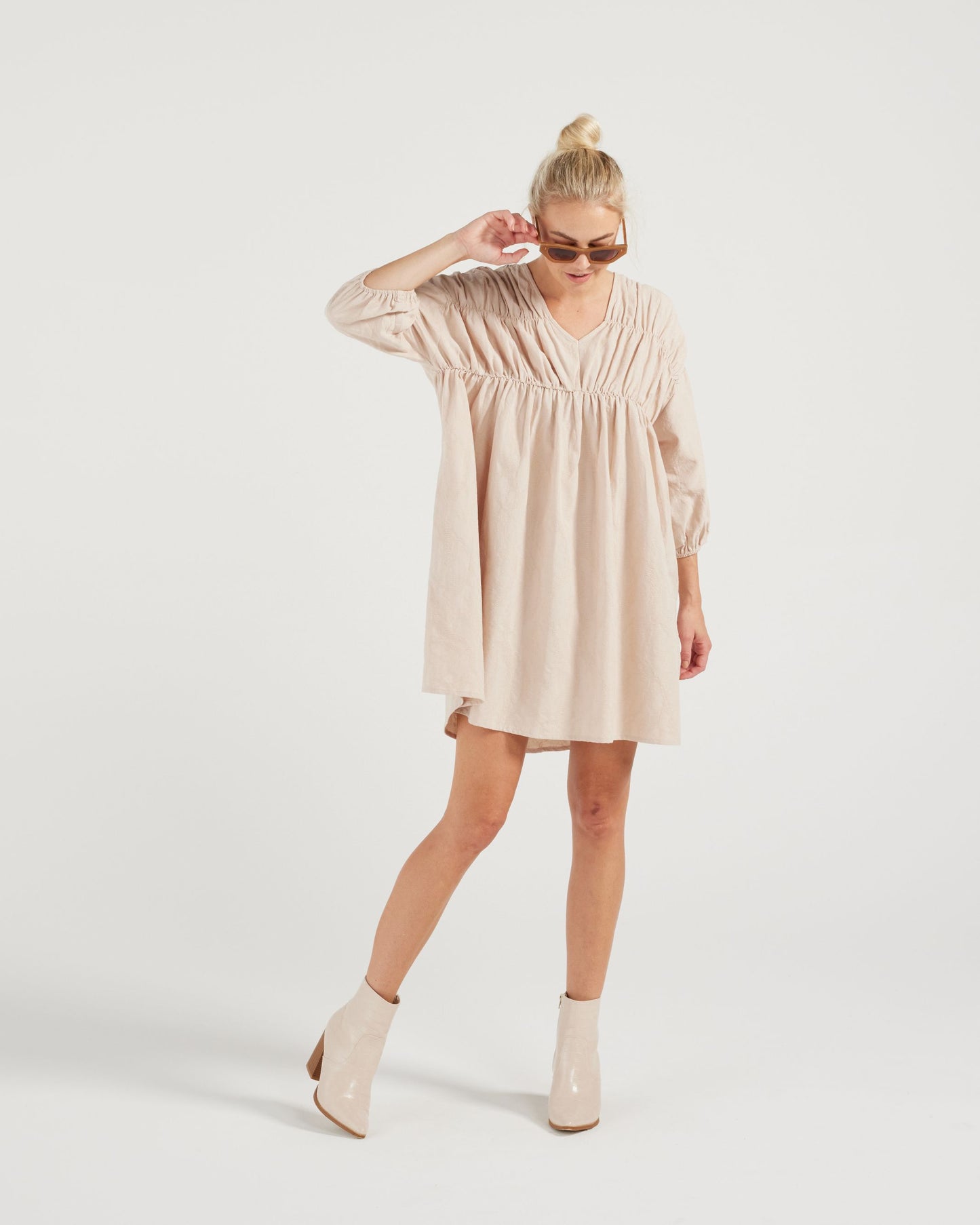 Maya Dress (biscotti)