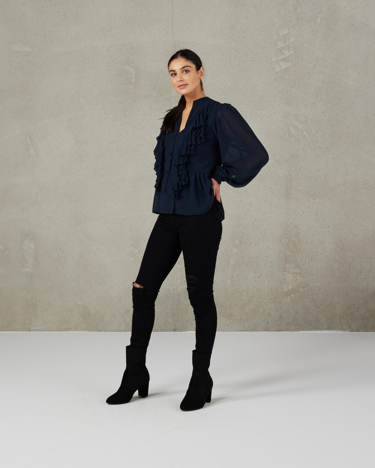 Saskia Blouse (Storm)