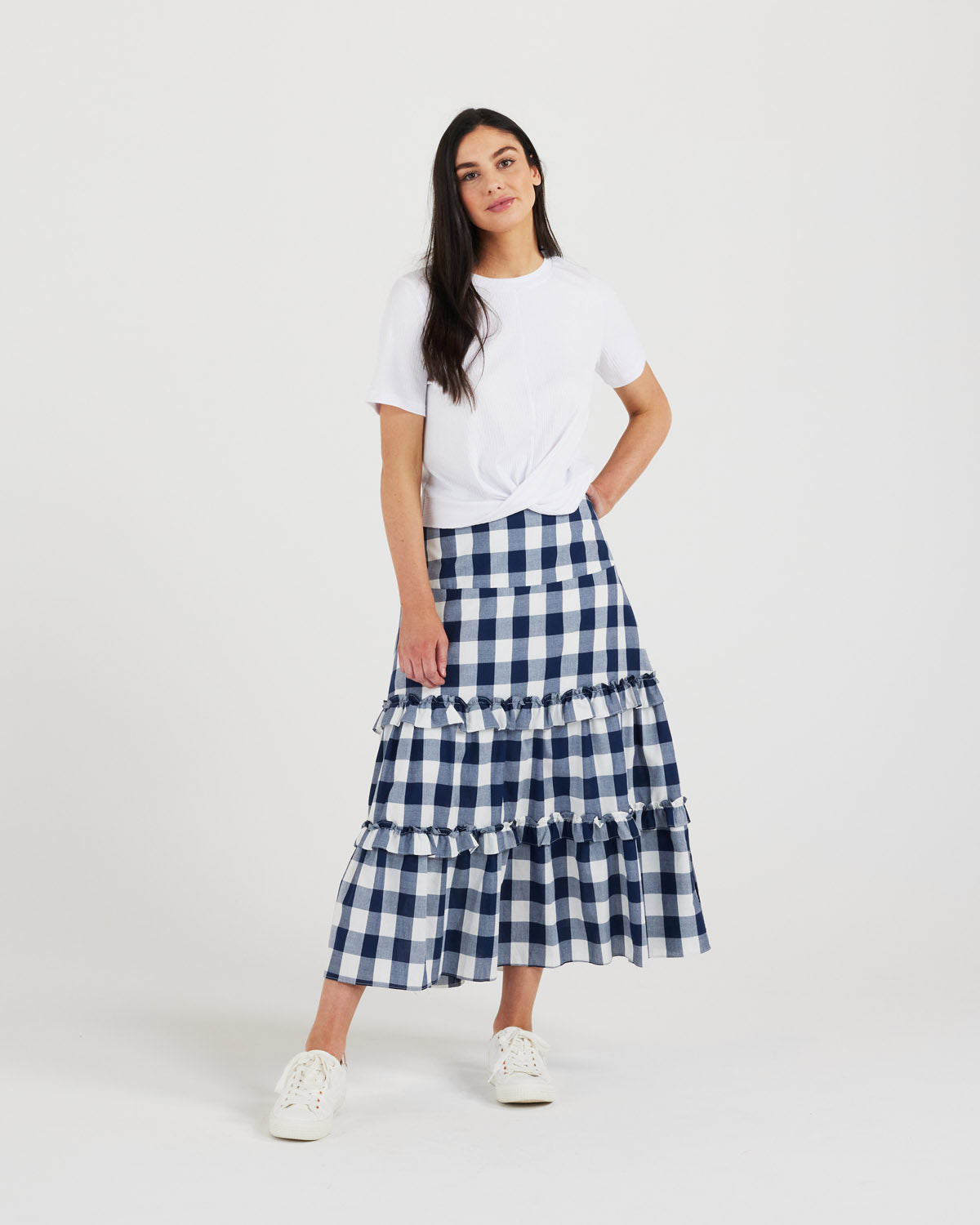Sara Skirt (ink/white)