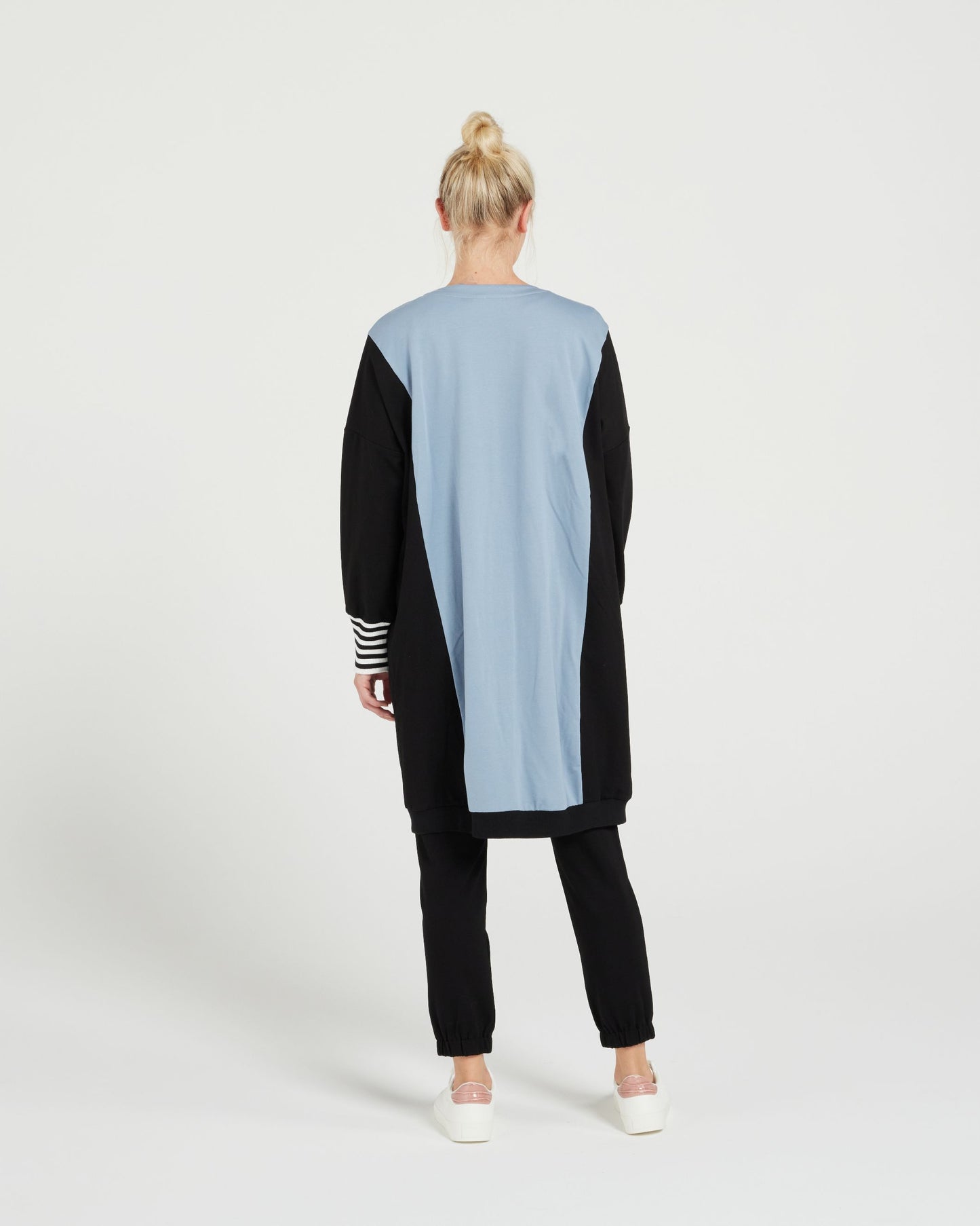 Theory Cardi- Dusky Blue/Black