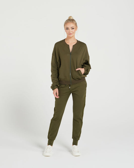 Collab Bomber - Olive