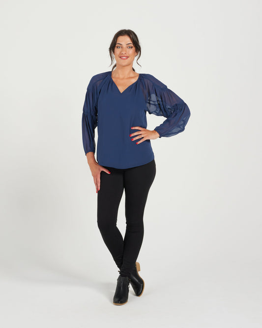 Atelier Blouse - Navy