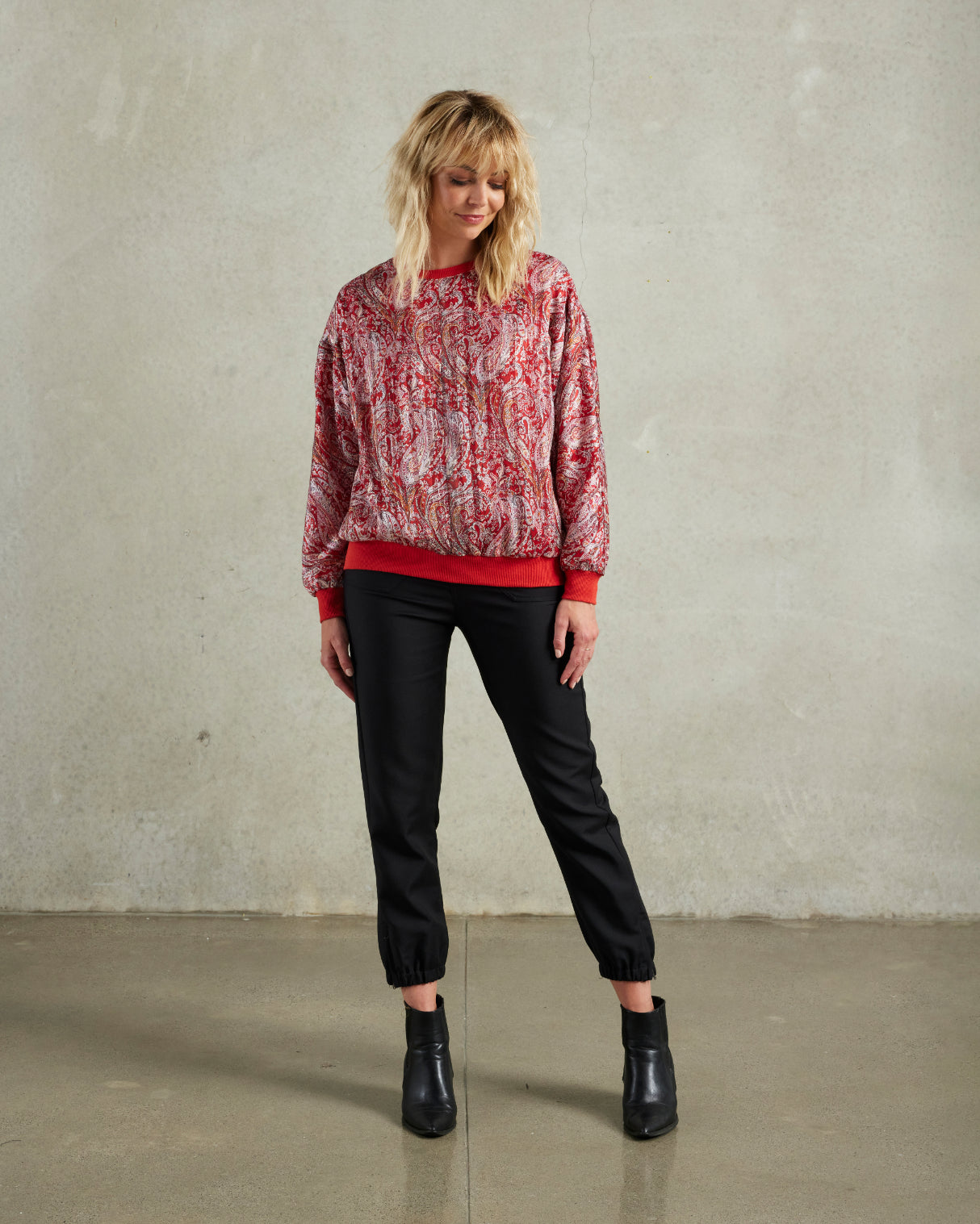 Cassidy Top (Paprika Paisley)